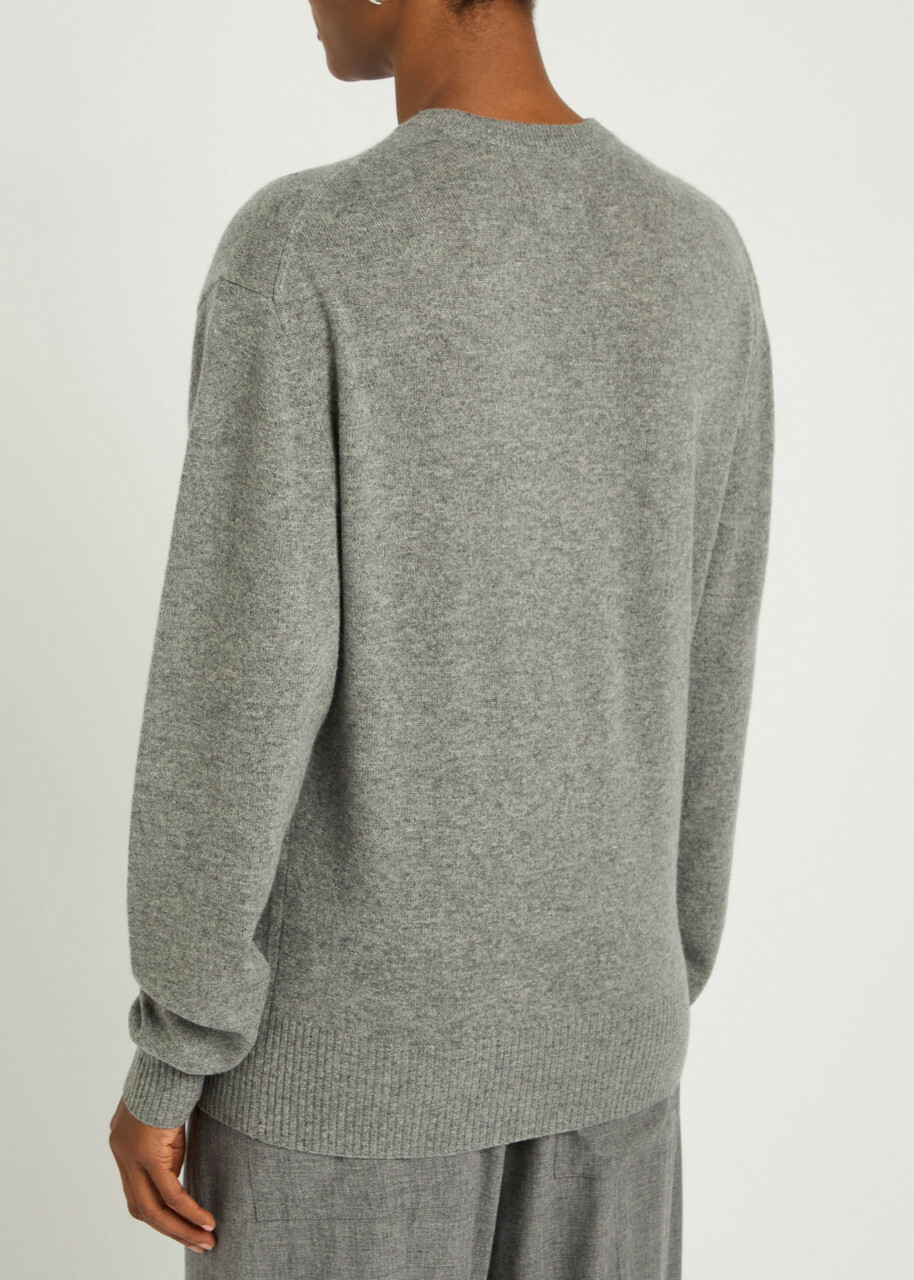 Toteme Classic Crew-neck Cashmere Jumper Grey