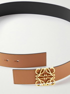 Loewe - 4cm Reversible Leather Belt - Brown