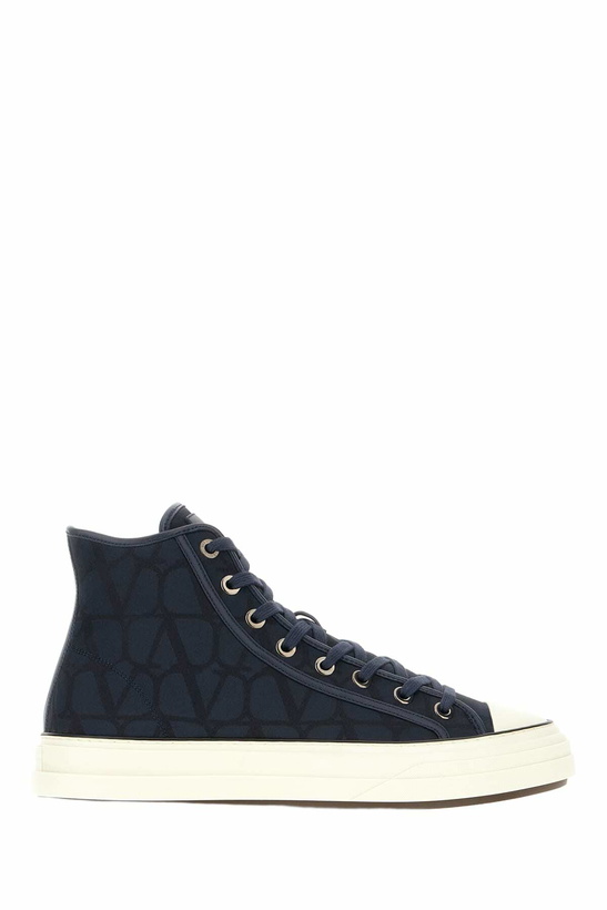 Photo: Valentino Garavani Embroidered Fabric Sneakers