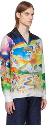 Casablanca Multicolor 'La Musique' Silk Shirt