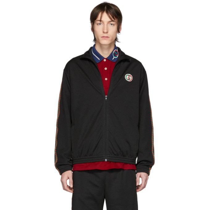 Photo: Gucci Black Tricot Track Jacket