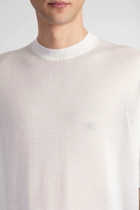 Laneus T-shirt In Beige Wool And Polyester