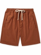 Altea - Martin Straight-Leg Lyocell-Blend Drawstring Shorts - Brown