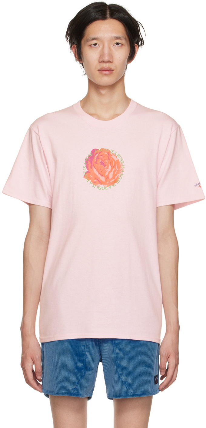 Noah Pink 'Rose Is A Rose' T-Shirt Noah NYC