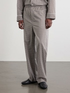Derek Rose - Ledbury 96 Printed Cotton-Poplin Pyjama Set - Brown
