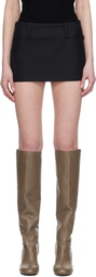 Fax Copy Express Black Casual Miniskirt