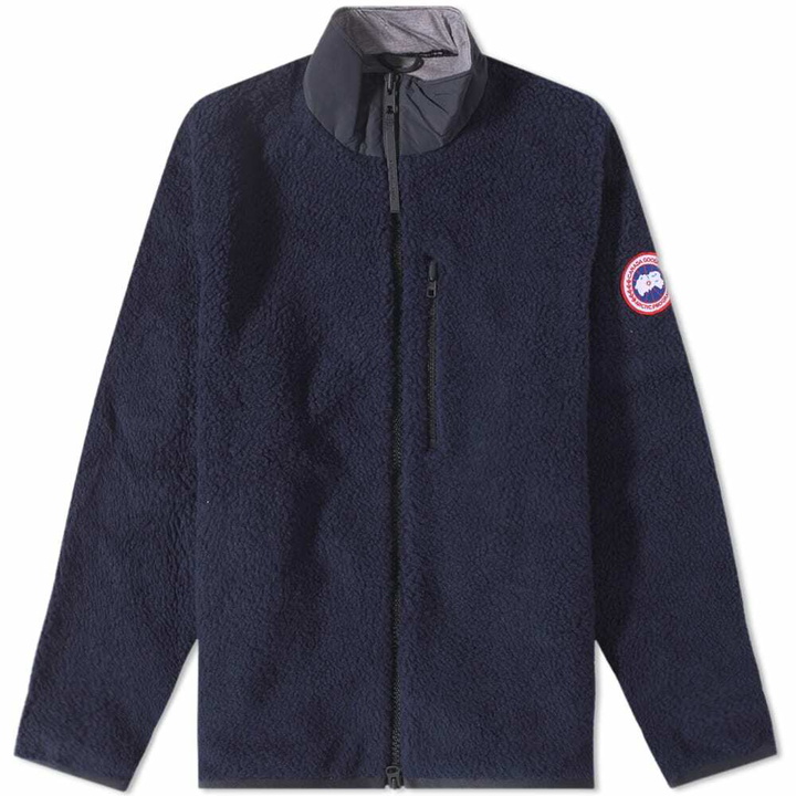 Photo: Canada Goose Men's Kelowna Fleece Jacket in Atlantic Navy