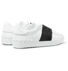 Valentino - Valentino Garavani Open Striped Leather Sneakers - Men - White
