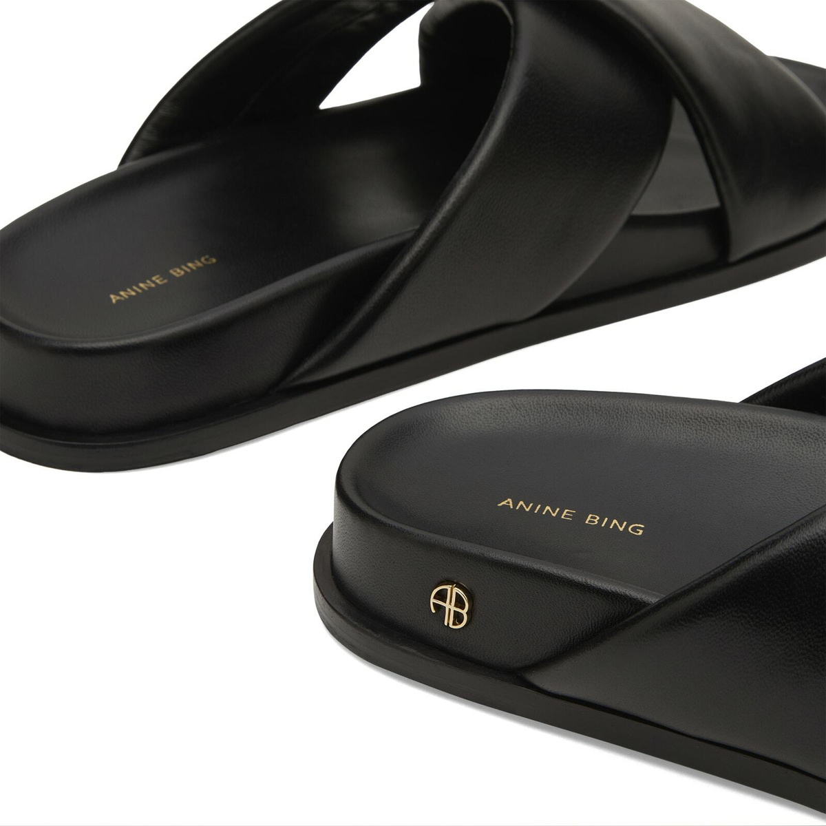 Anine Bing Women's Emi Slides in Black