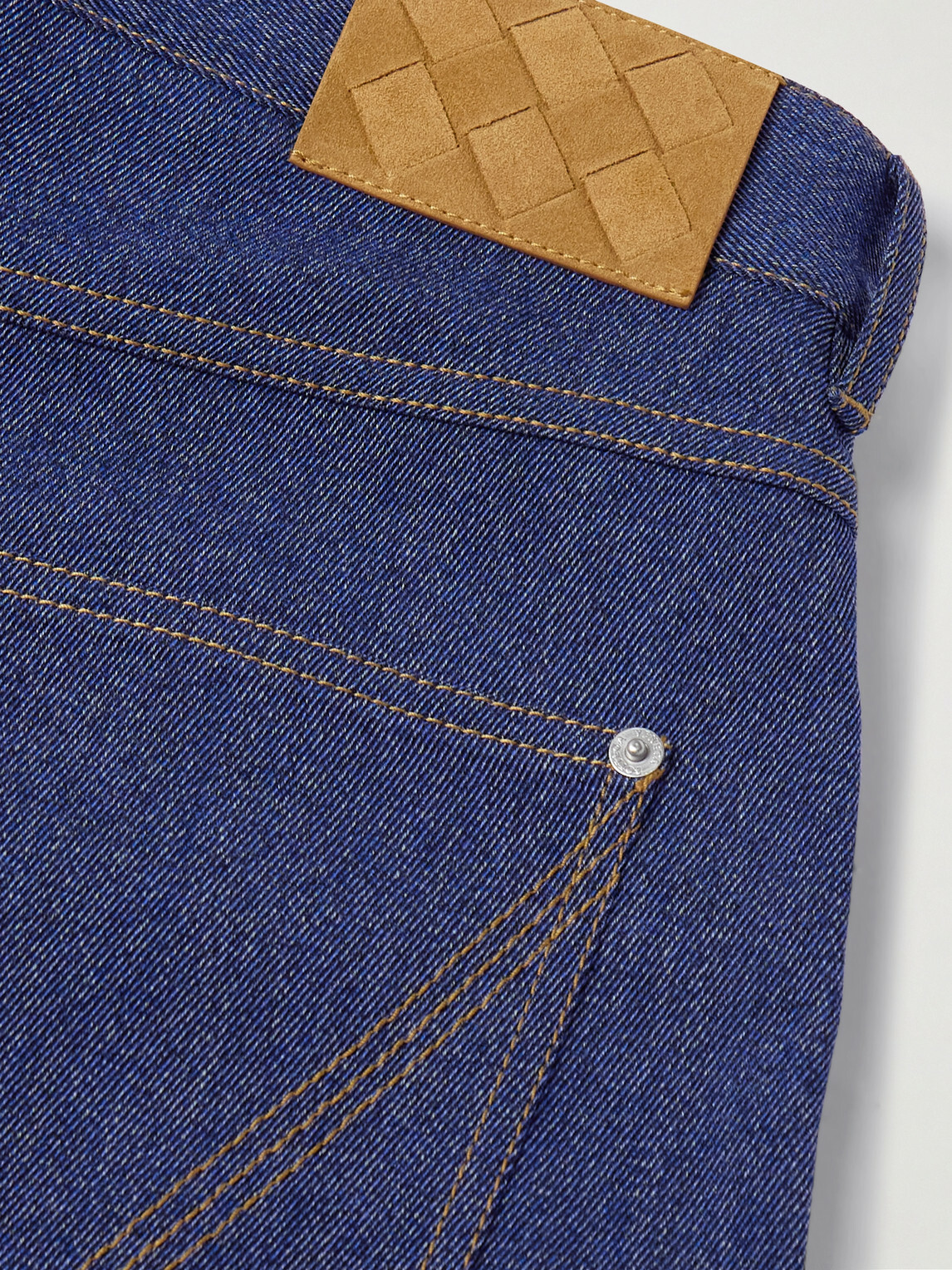Bottega Veneta - Wool and Cotton-Blend Drill Trousers - Blue