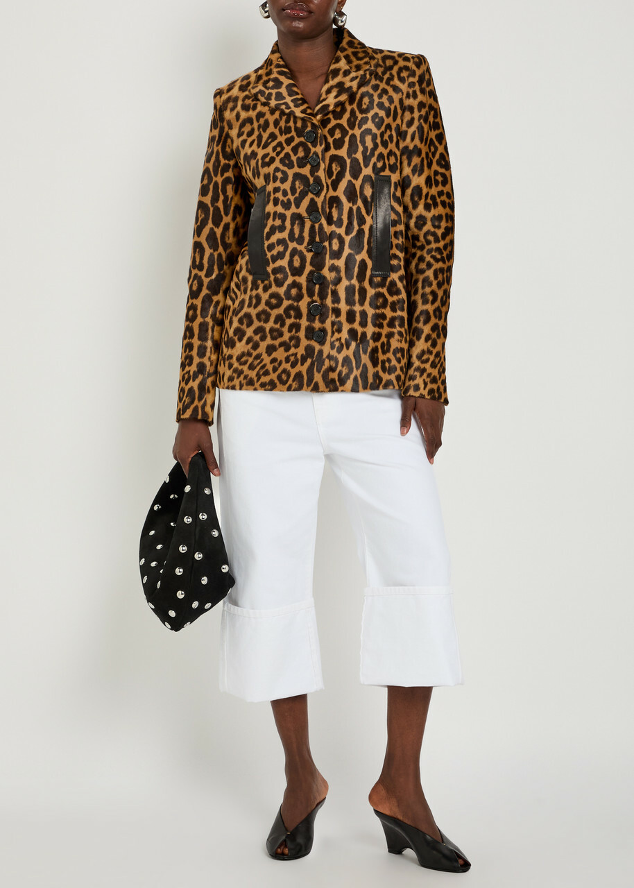 Khaite Saraphina Leopard Calf-hair Jacket