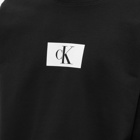 Calvin Klein Men's Box Logo Crew Sweat in Black