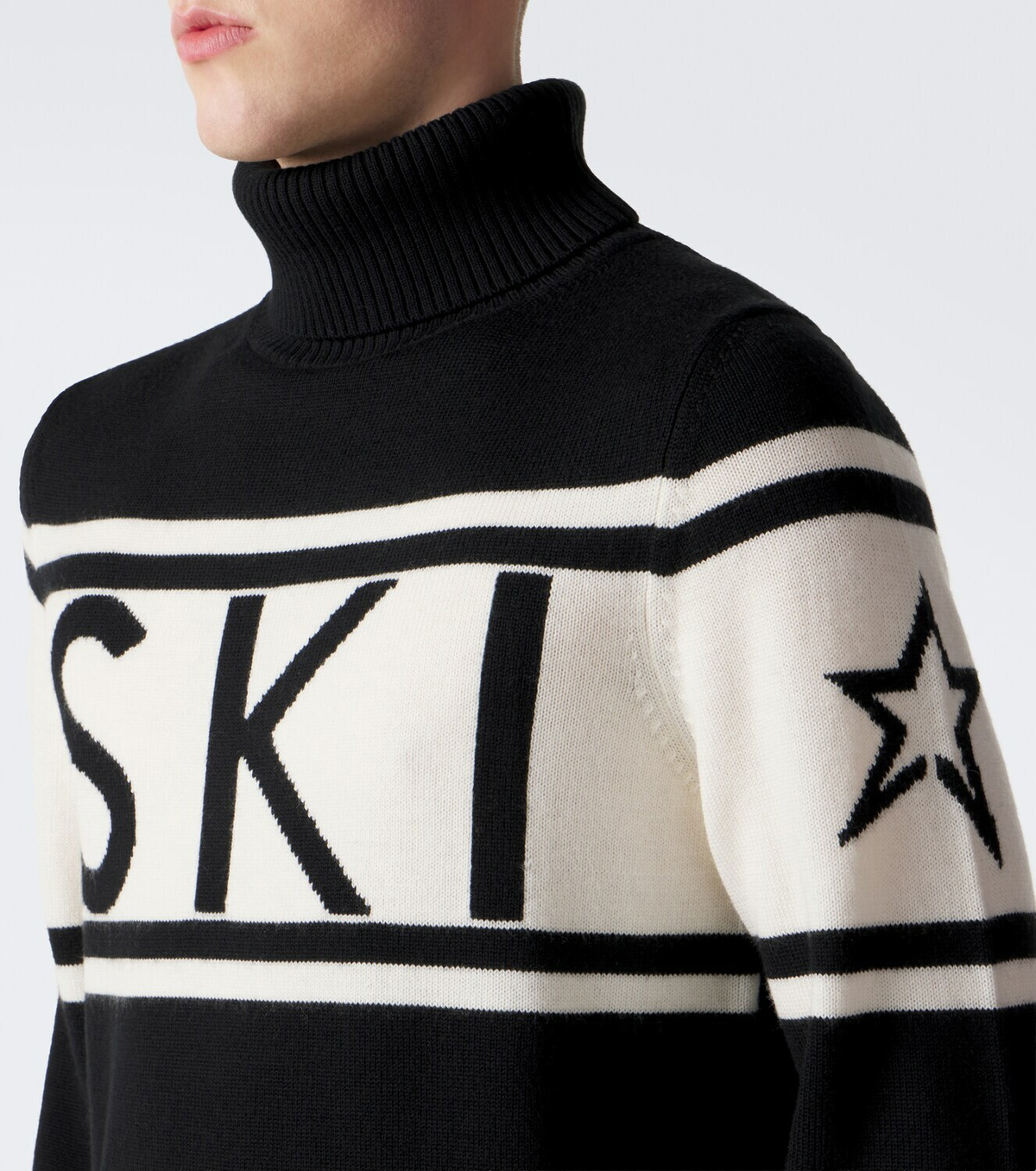 Perfect Moment Schild intarsia wool turtleneck sweater