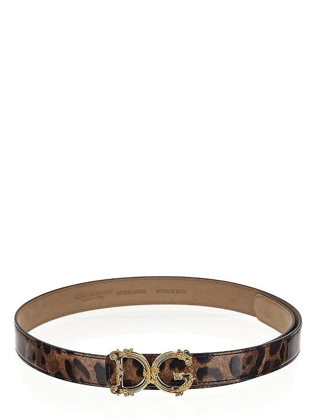 Photo: Dolce & Gabbana Leopard Print Belt
