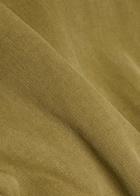 Rohe Sculptural Funnel-neck Cotton Safari Jacket Khaki