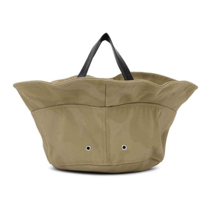 Dheygere Beige Camouflage Double Bucket Hat
