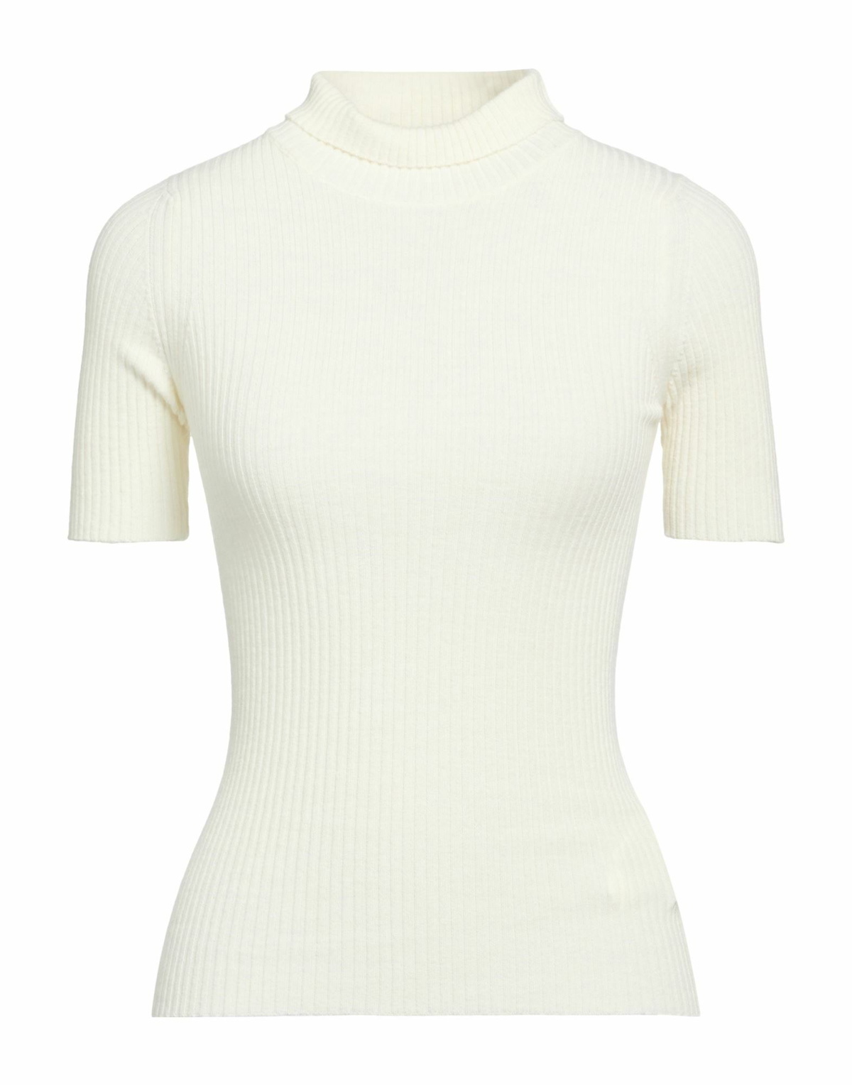 Manila Grace Womens Turtleneck in Off white