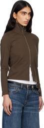 JEANERICA Brown Olive Track Jacket