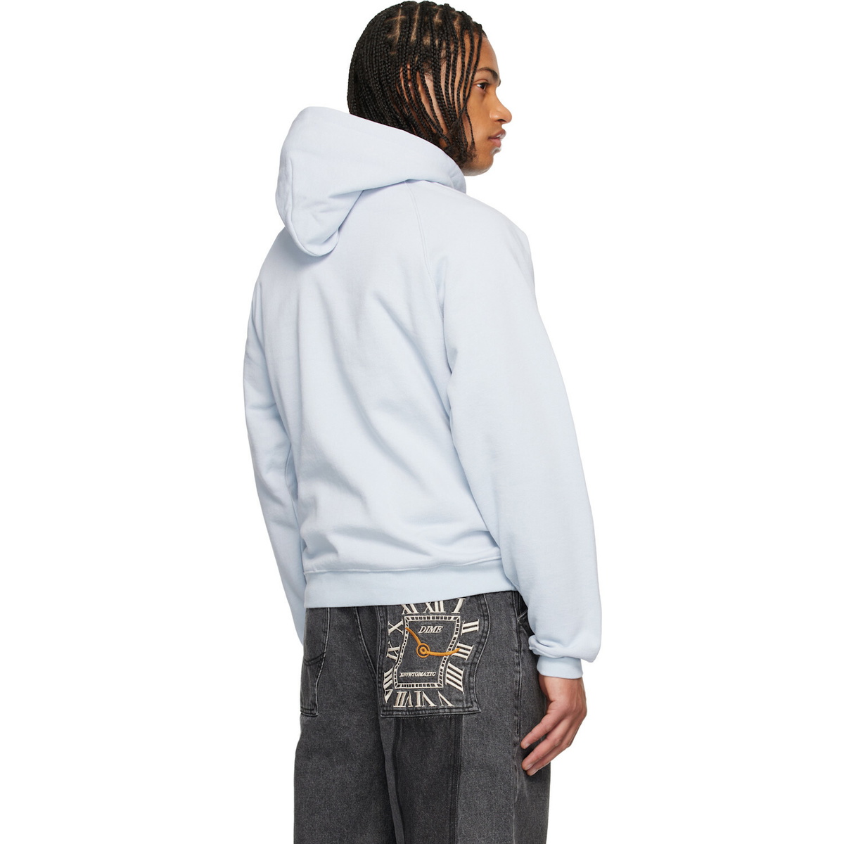 Dime Purple Cursive Small Logo Hoodie
