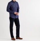 THOM SWEENEY - Button-Down Collar Cotton-Chambray Shirt - Blue