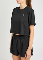 ON Train-t Logo Cropped Jersey T-shirt Black