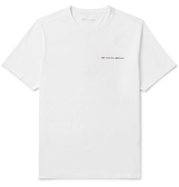 Photo: Pop Trading Company - Delta Logo-Print Cotton-Jersey T-Shirt - White