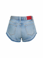 ALESSANDRA RICH - Studded Denim Mini Shorts