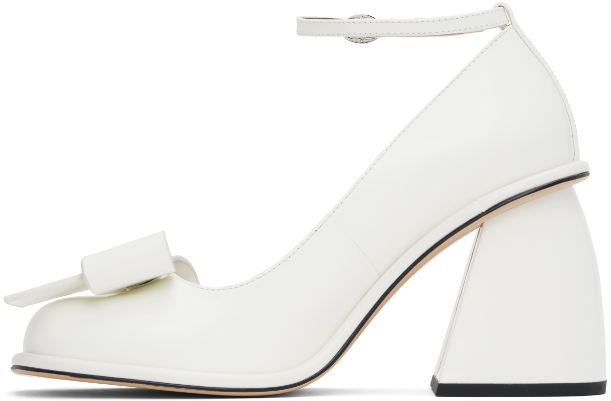 SHUSHU/TONG SSENSE Exclusive Bridal Capsule Front Bow Heels