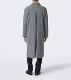 Rubinacci Herringbone wool, silk, and cashmere coat