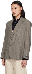 Commission Brown Houndstooth Varsity Blazer