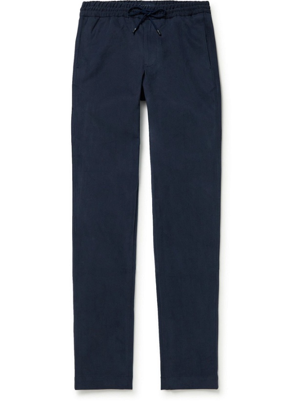 Photo: Sease - Mindset Slim-Fit Tapered Brushed Stretch-Cotton Twill Drawstring Trousers - Unknown