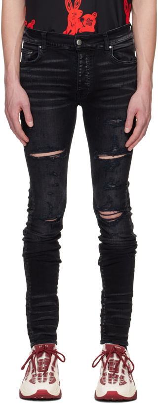 Photo: AMIRI Black Thrasher Jeans