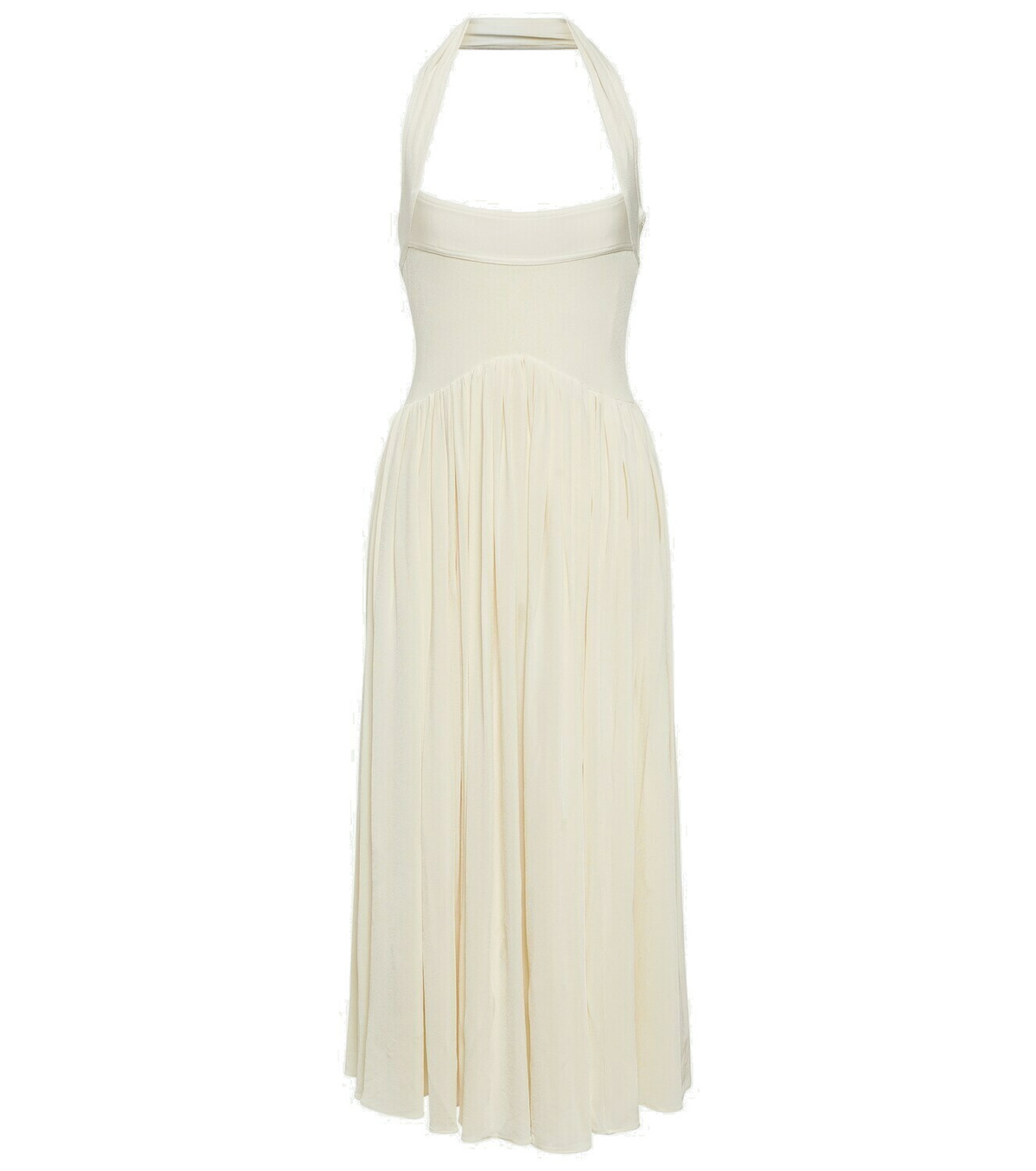 ワンピース KHAITE SS23 MARISOLE DRESS (9045414_K414296) Khaite Marisol crêpe jersey midi dress Khaite
