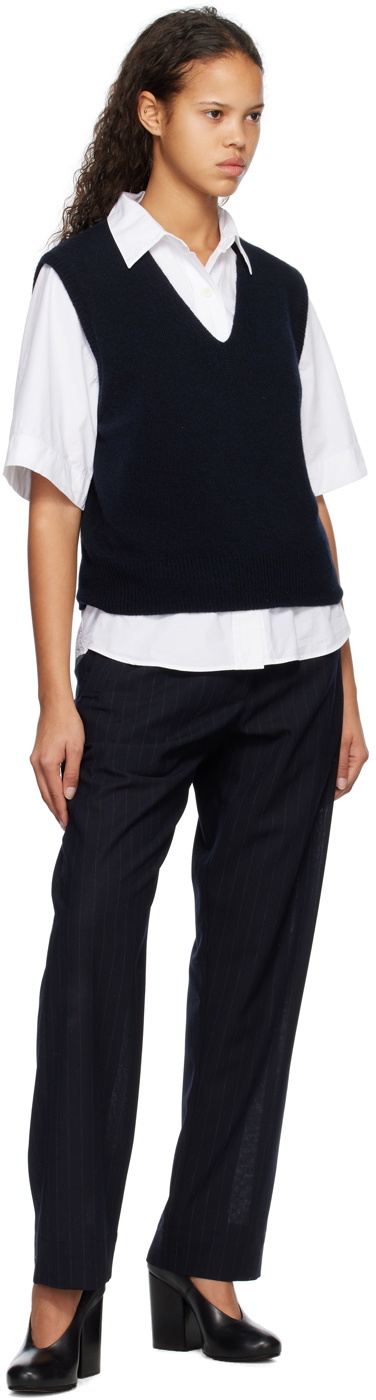 Margaret Howell Navy Integral Vest