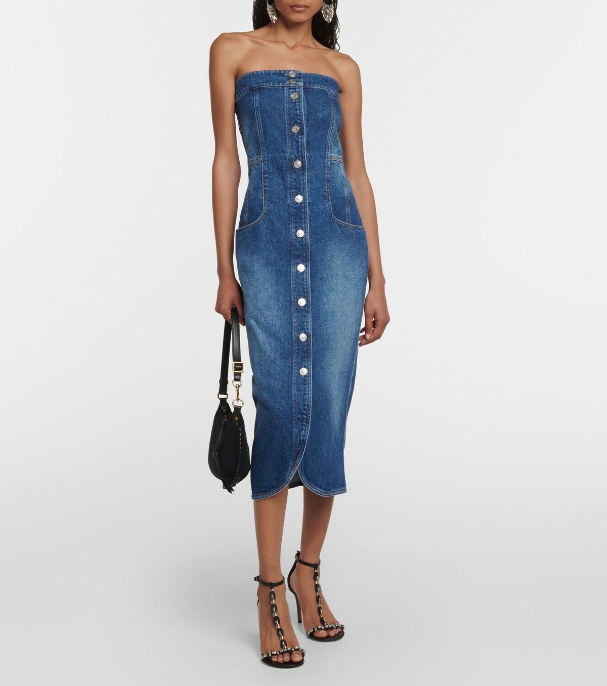 Isabel Marant Valentine denim midi dress Isabel Marant