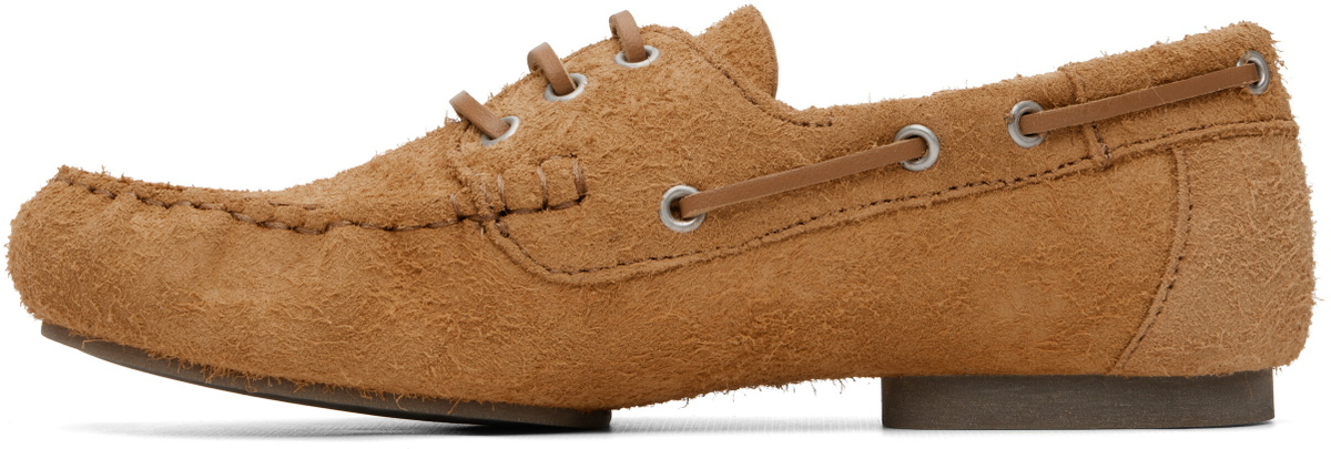 A.P.C. Tan Camille Boat Shoes