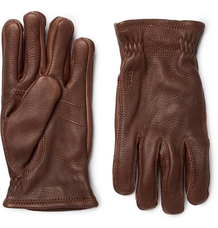 Photo: Hestra - Sarna Leather Gloves - Men - Brown