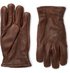 Hestra - Sarna Leather Gloves - Men - Brown