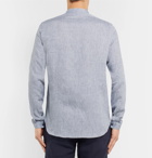 Boglioli - Grandad-Collar Mélange Linen Shirt - Men - Gray
