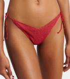 Oséree Lumière floral-appliqué lamé bikini