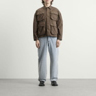 MKI Men's Garment Dye Box Overshirt in Deep Khaki
