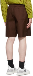 Valentino Brown Twill Bermuda Shorts