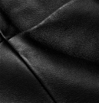 Fear of God for Ermenegildo Zegna - Slim-Fit Double-Breasted Leather Jacket - Black