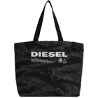 Diesel Black and Grey D-Thisbag Shopping Tote