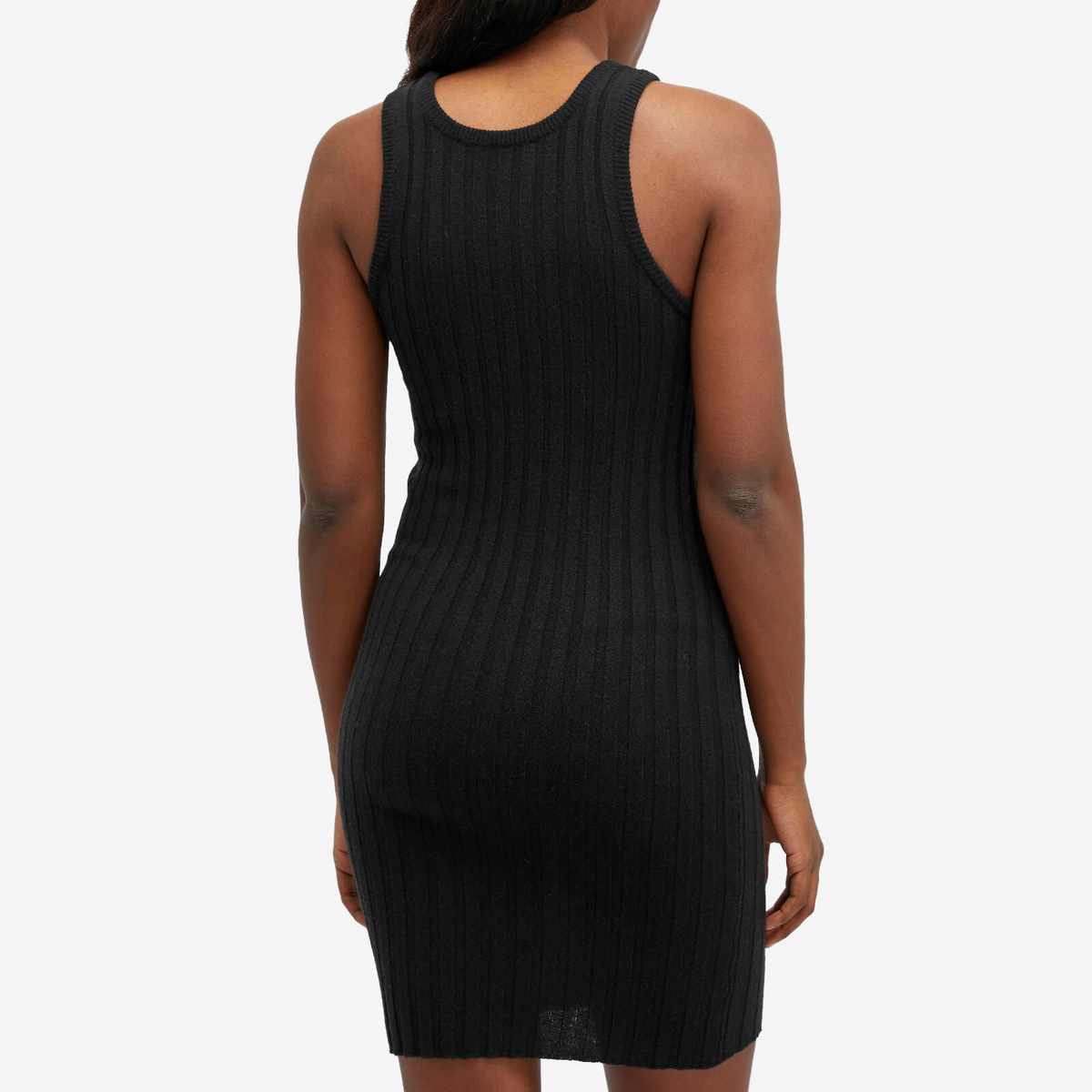 knee length dresses for ladies Susan Knit Vest Dress in Black main image 0
