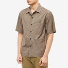 Barena Men's Short Sleeve Shirt in Khaki