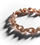 Shay Jewelry Infinity Link 18kt rose gold bracelet with diamonds