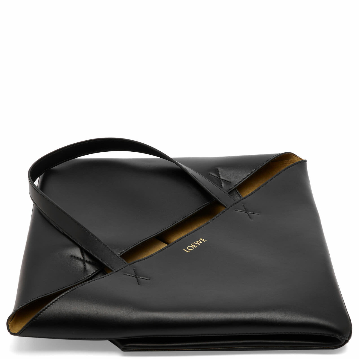 Loewe Men's Puzzle Fold Large Tote Bag in Black Loewe