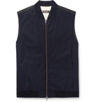Loro Piana - Panelled Virgin Wool-Blend and Storm System Shell Gilet - Navy