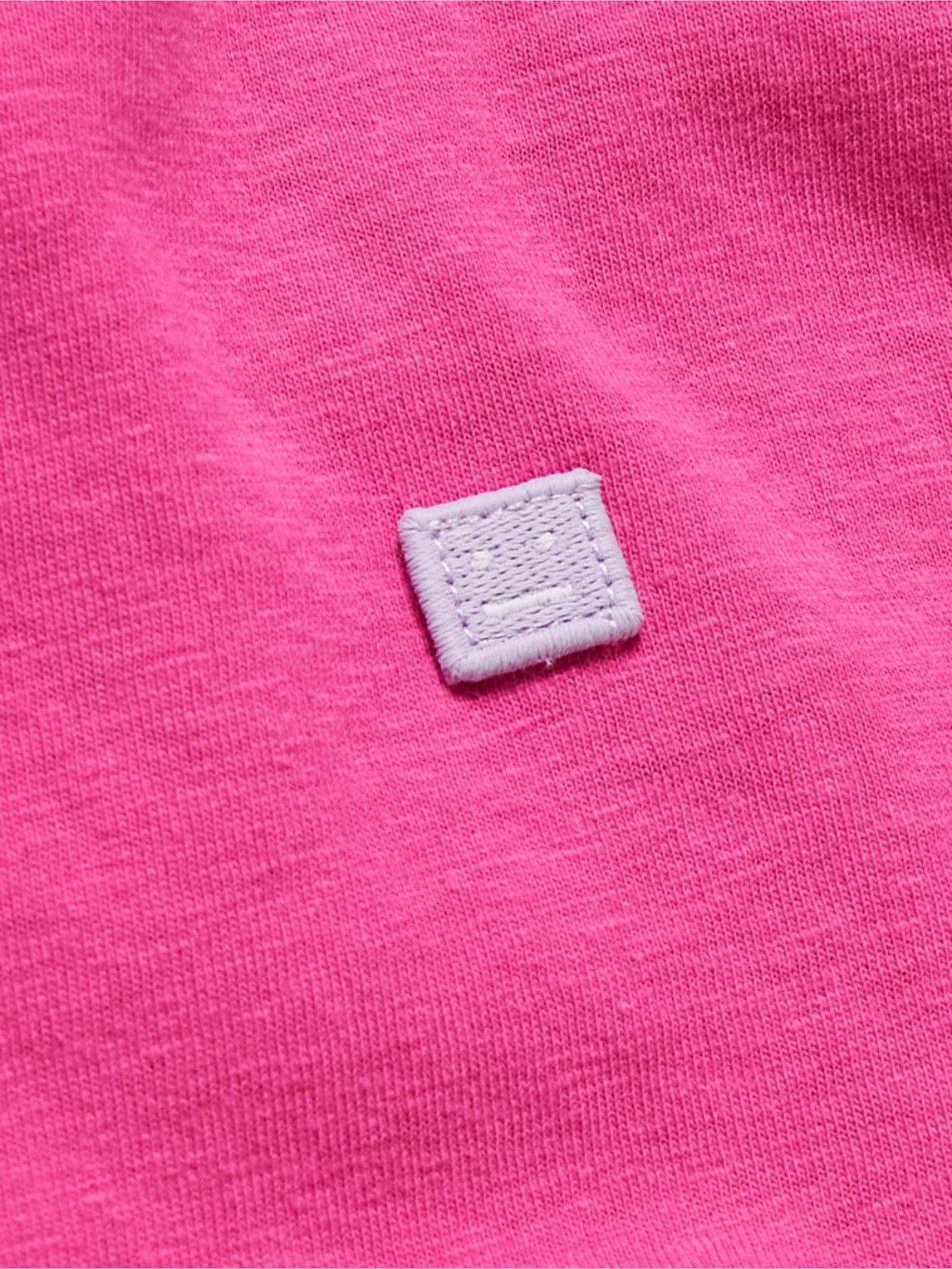 Acne Studios - Logo-Appliquéd Cotton-Jersey Polo Shirt - Pink Acne Studios